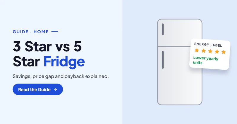 3 Star vs 5 Star Fridge: Electricity Savings, Price Difference and Which to Buy