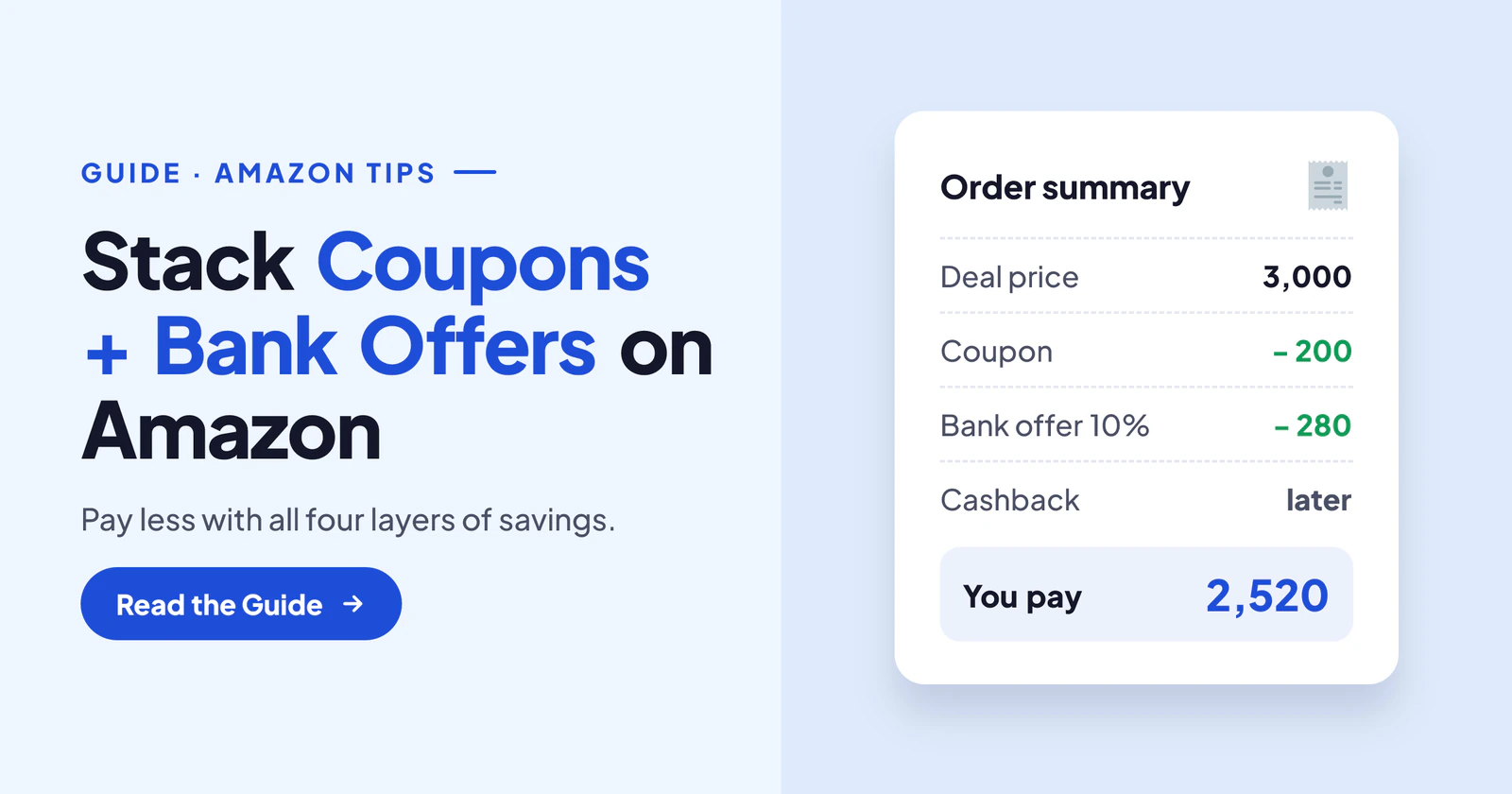 Amazon Coupon, Bank Offer and Deal Price: How to Stack All Three