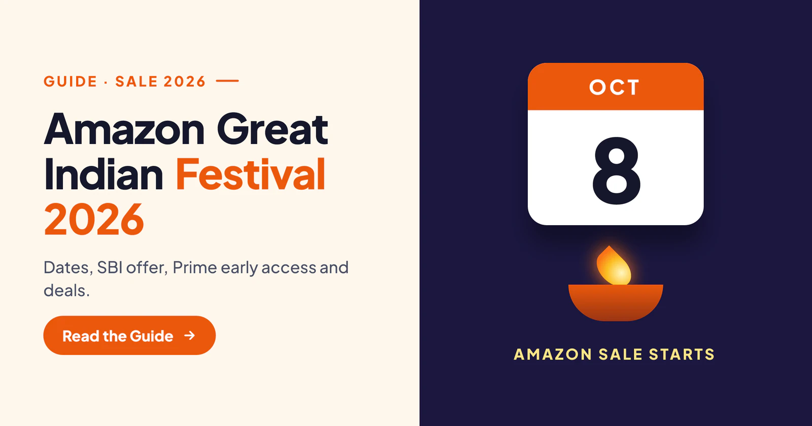 Amazon Great Indian Festival 2026: Start Date, SBI Bank Offer, Prime Early Access and What to Expect