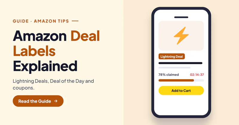 Amazon Lightning Deals, Deal of the Day and Coupons: What Each Label Means