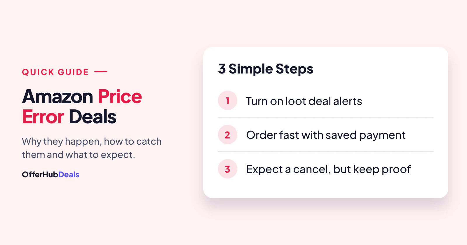 How to catch Amazon price error deals in three steps
