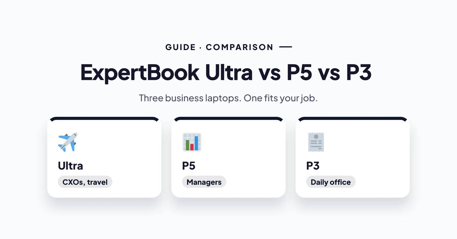 ASUS ExpertBook Ultra vs P5 vs P3: Which Business Laptop to Buy in Sale?