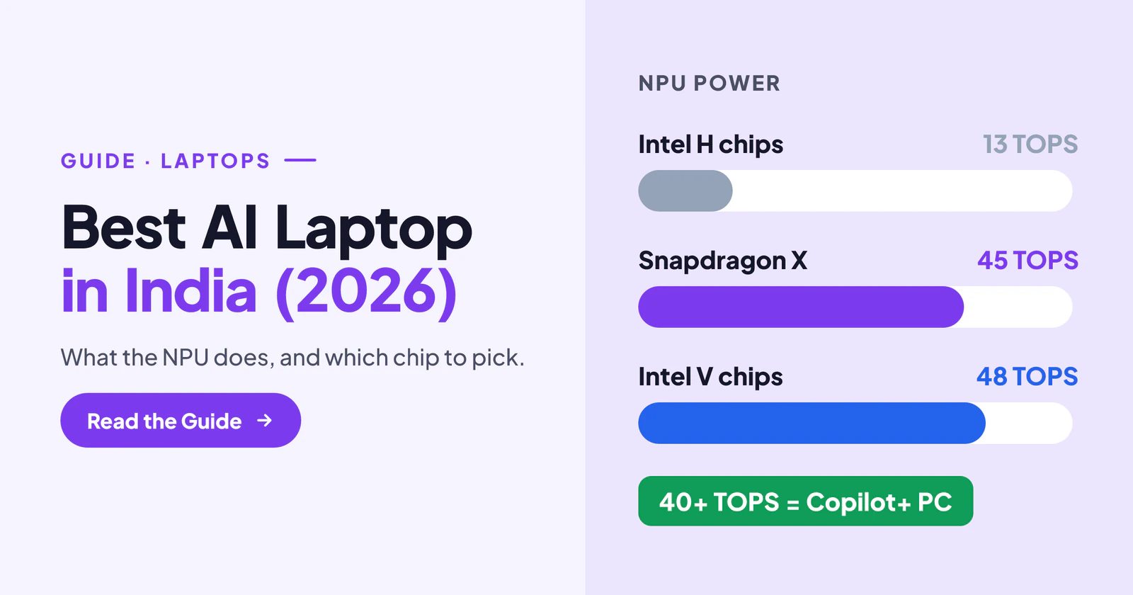 Best AI Laptop in India (2026): Snapdragon X vs Intel Core Ultra, Explained Simply