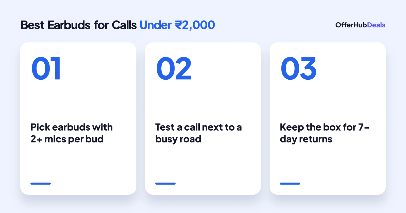 How to test earbuds for calls under 2000 in three steps