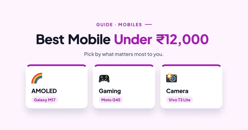 Best Mobile Under ₹12,000 in India (2026): Which Phone Suits You?