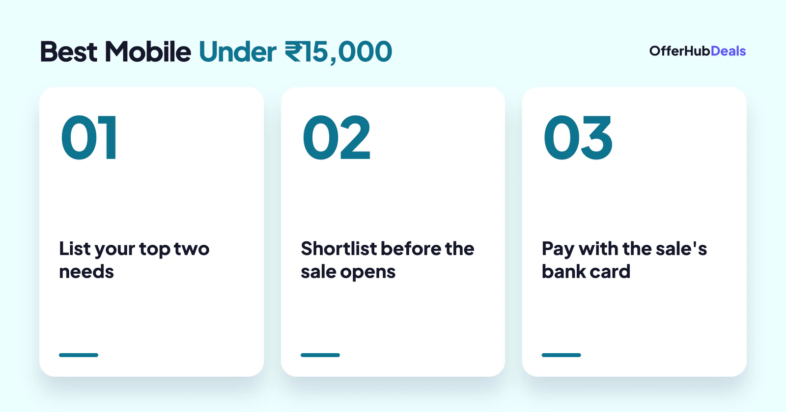 Steps to buy the best mobile under 15000 in the sale