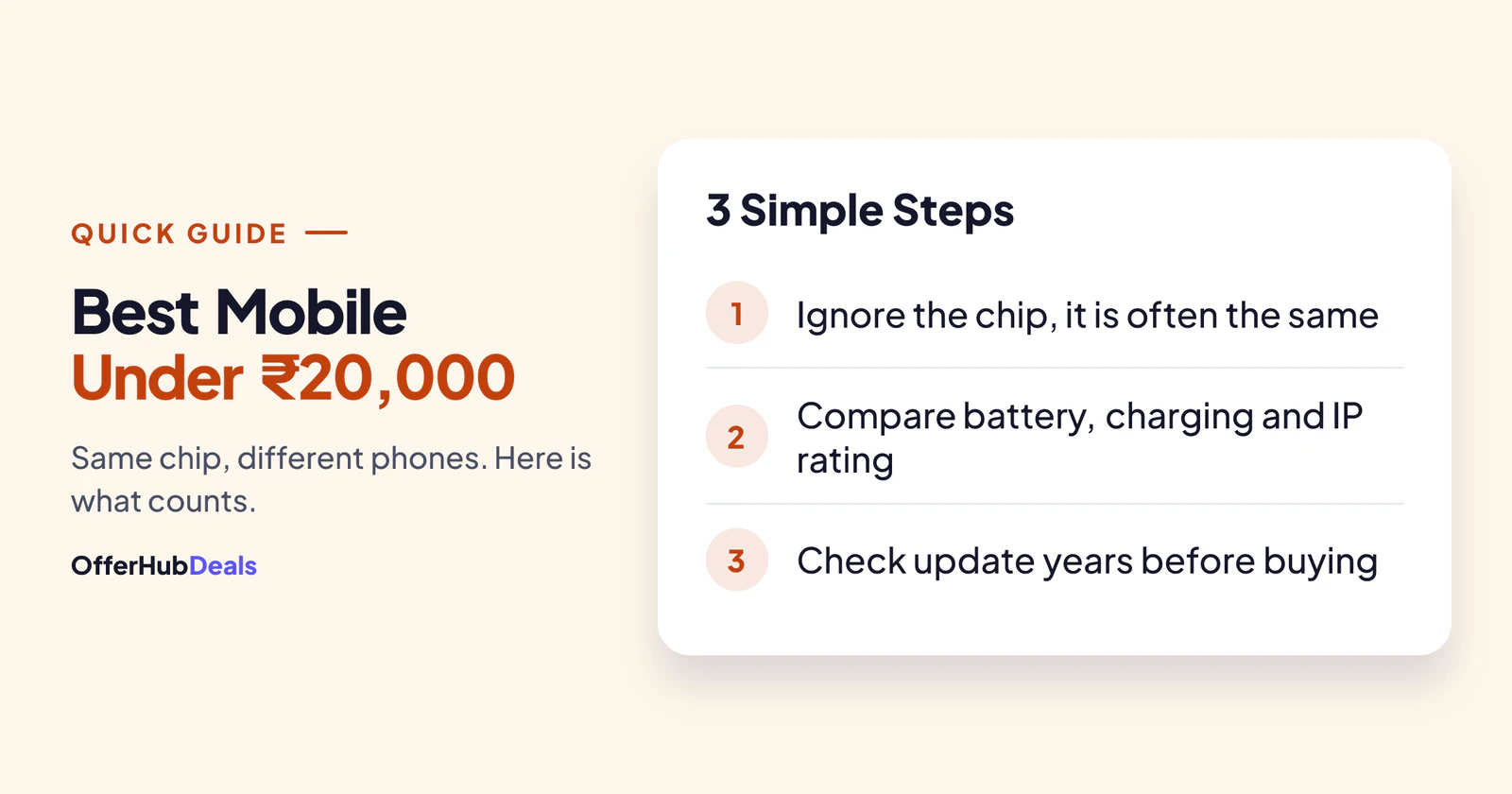 How to pick the best mobile under 20000