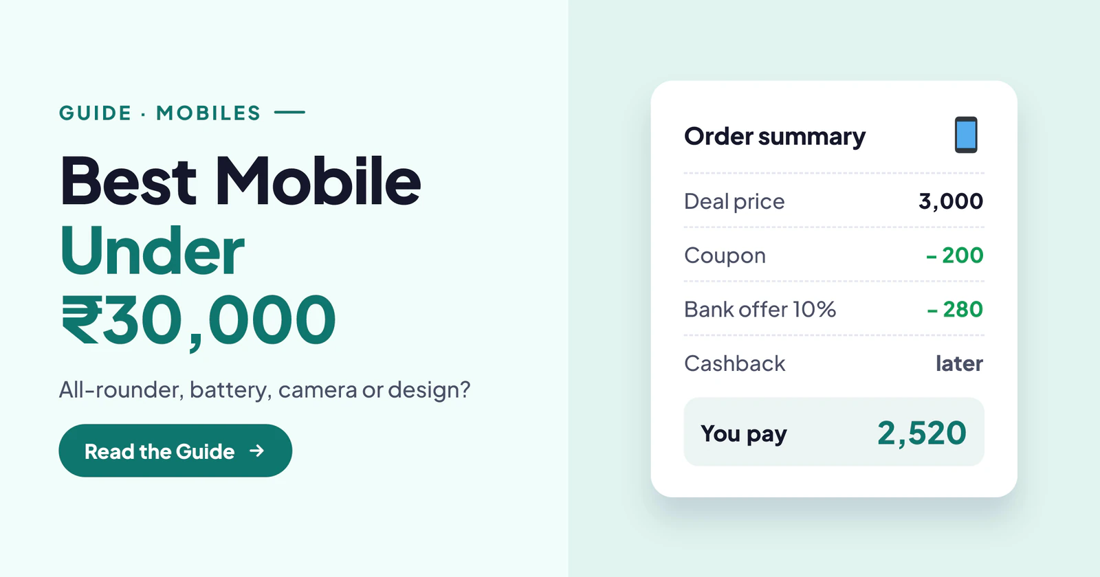 Best Mobile Under ₹30,000 in India (October 2026): The Right Phone for Every Need
