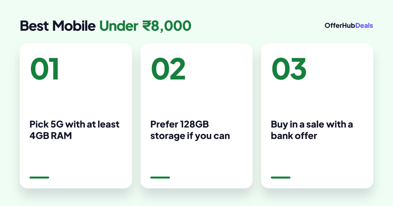 How to choose the best mobile under 8000 in three steps