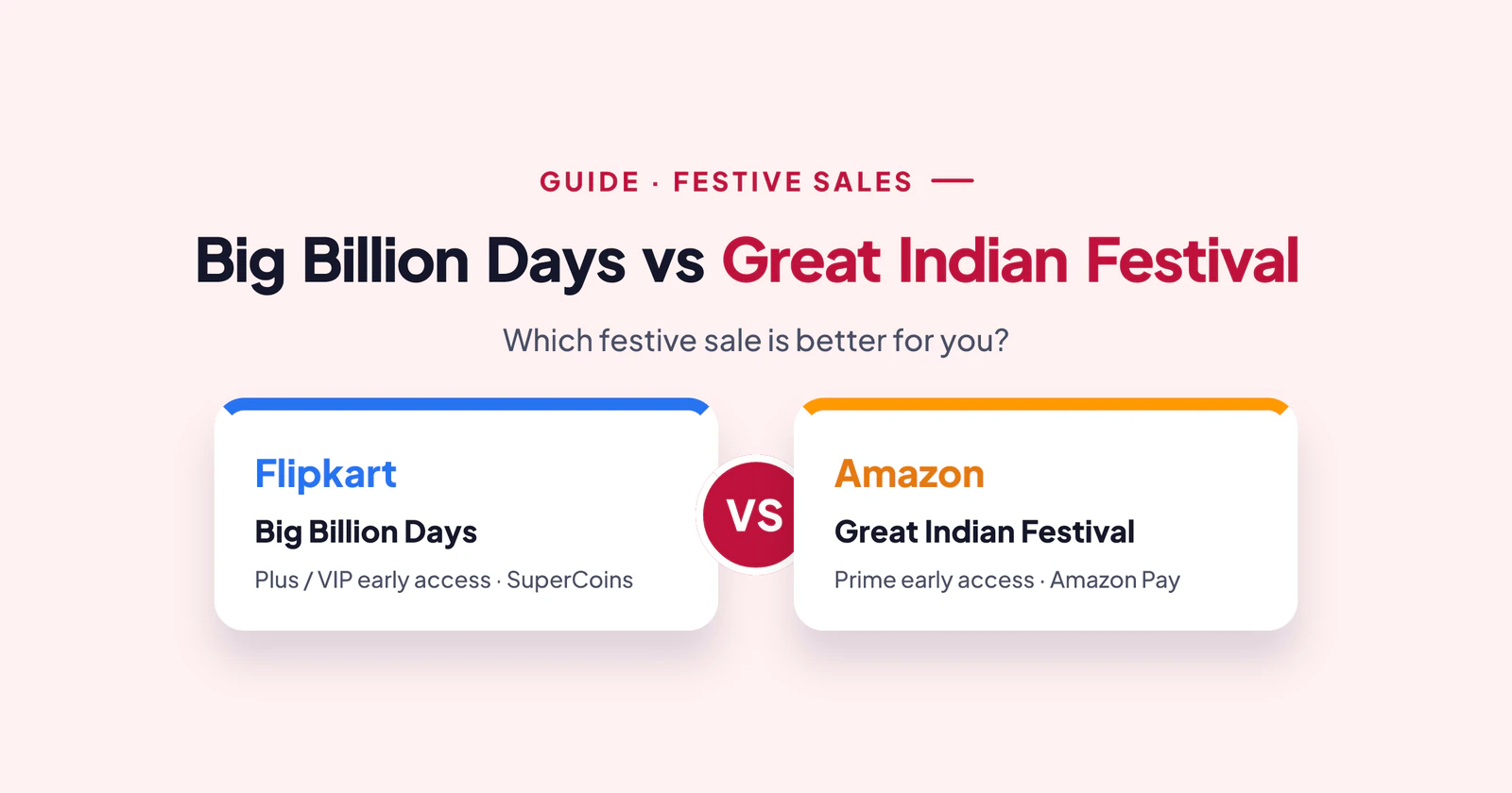 Big Billion Days vs Great Indian Festival: Which Sale Is Better for You?