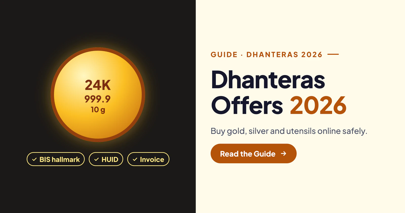 Dhanteras Offers 2026: How to Buy Gold Coins, Silver and Utensils Online Without Getting Cheated