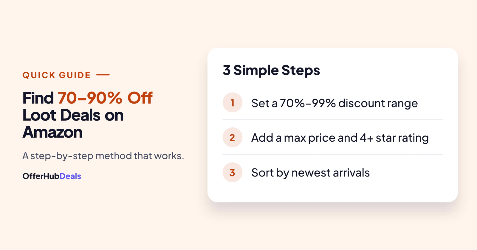 Three steps to find loot deals