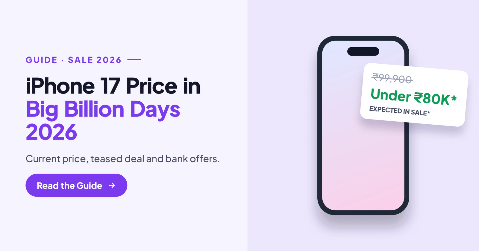 iPhone 17 Price in Big Billion Days 2026: Expected Sale Price, Bank Offers and Should You Buy?