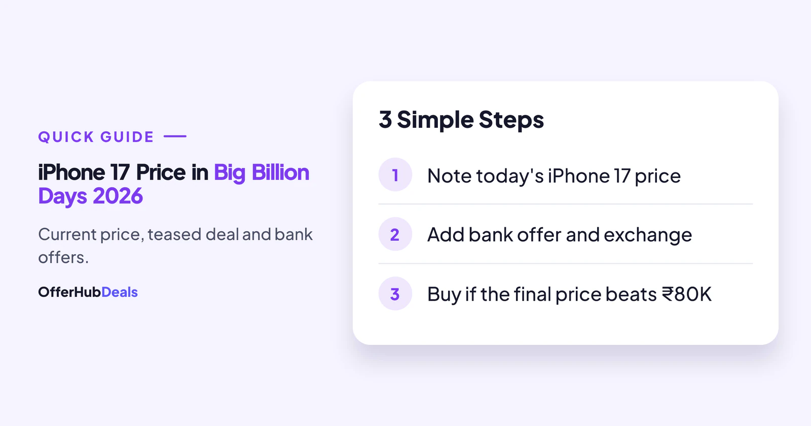 How to check the real iPhone 17 price in Big Billion Days