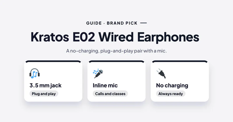 Kratos E02 Wired Earphones with Mic: Features, Pros, Cons and Who Should Buy