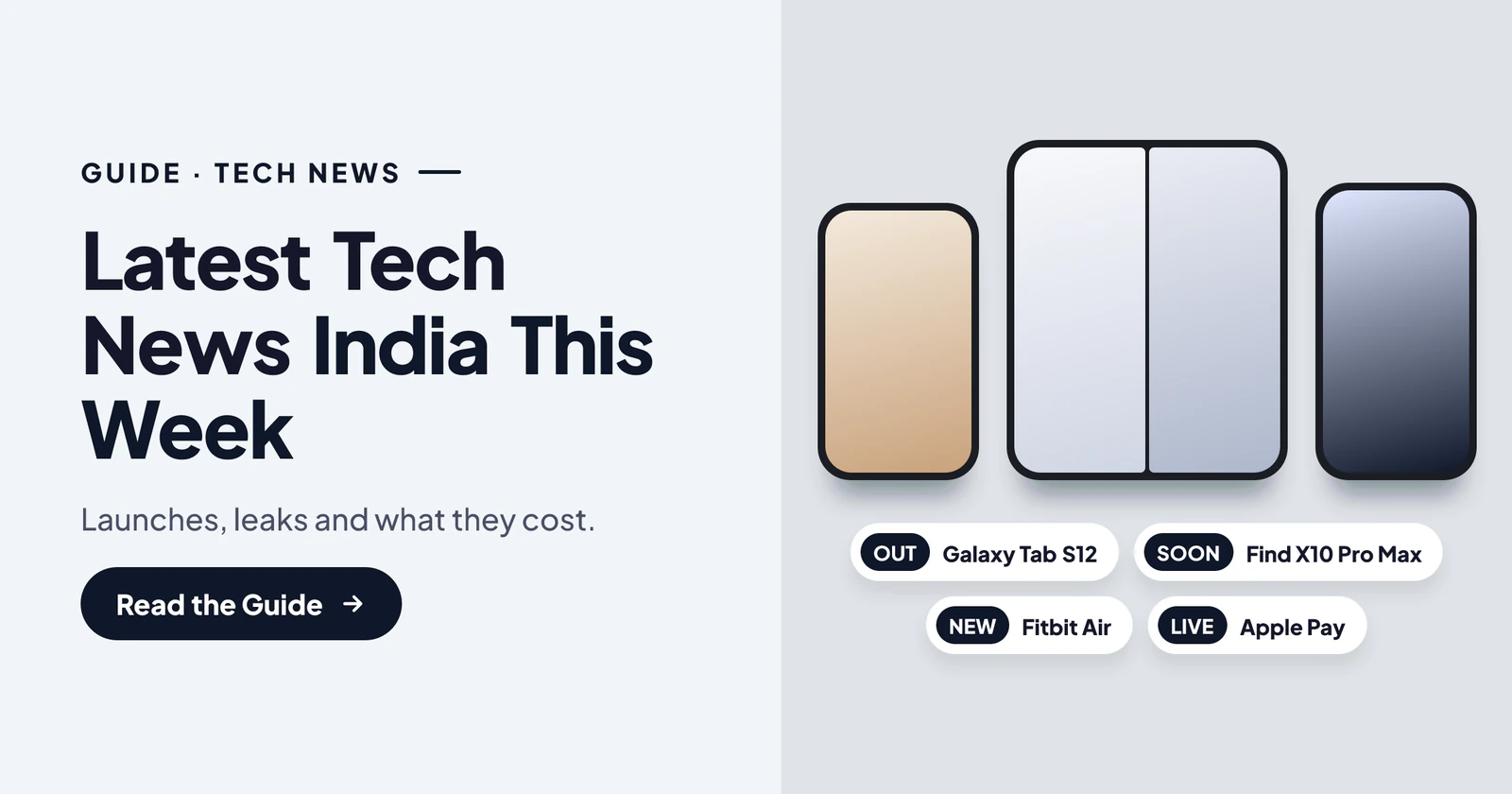 Latest Tech News India This Week: Galaxy Tab S12, OPPO Find X10, Apple Pay and More (October 2026)
