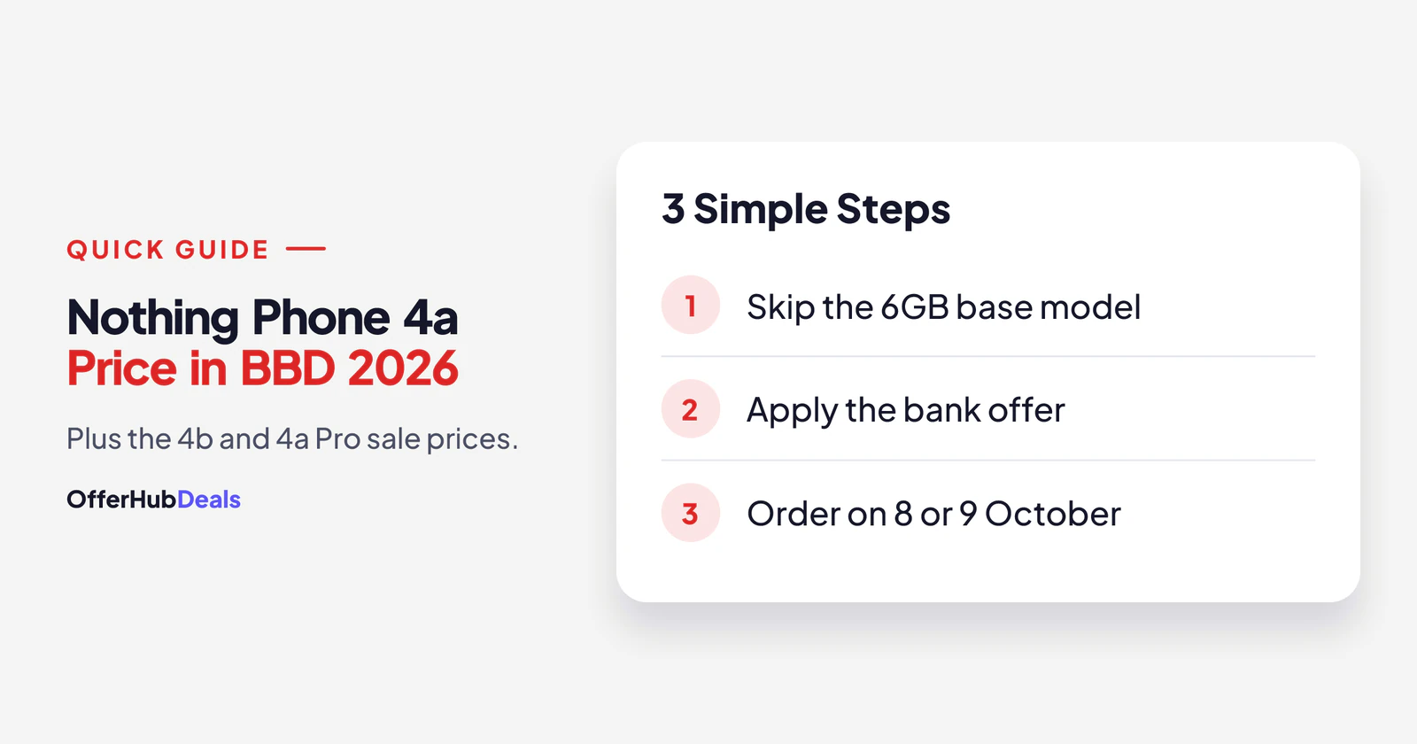 How to get the lowest Nothing Phone 4a price in Big Billion Days