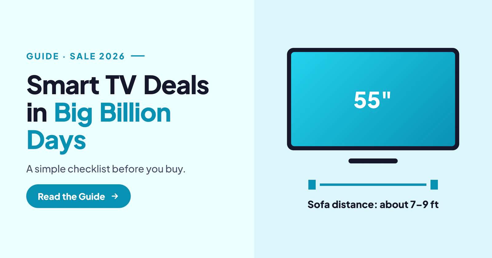 Smart TV Deals in Big Billion Days and Great Indian Festival 2026: A Simple Buying Checklist